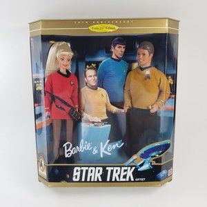 Vintage Star Trek Barbie & Ken doll 30th Anniversary Gift Set 1996 NIB Unopened